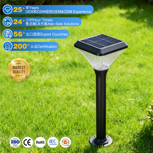 Lámpara Solar para Jardín, Cuadrada, Mono Si Led, Impermeable, Iluminación Exterior para Jardín, 50000 Horas, 5 Años de Garantía - Product Image 1