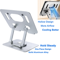 Aleación de aluminio 360 grados giratorio plegable Notebook Laptop Stand Metal Cooling Bracket