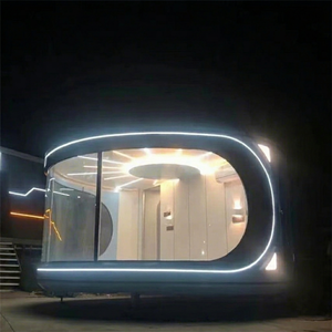 Cápsula espacial móvil para alojamiento en sitios turísticos, B&B, casa prefabricada de EPS con revestimiento de aluminio, almacén móvil, hotel móvil - Product Image 1
