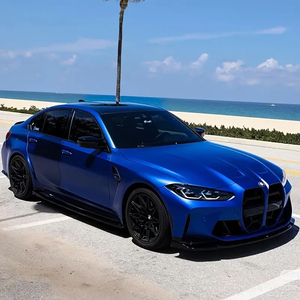 Film Vinyle Adhésif Mat PVC/PET Bleu pour Voiture, Effet Peinture Originale, Sans Bulles, Décalcomanie Intérieure/Extérieure, Film DIY pour Changement de Couleur de Voiture - Product Image 2