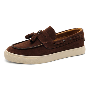 Scarpe da barca a punta di Design di lusso per uomo italia nappe Slip-on mocassini formali a basso prezzo per la fabbrica di Wenzhou personalizzi Sneaker - Product Image 1