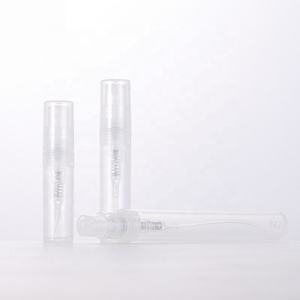 Gran oferta botella de spray de plástico pequeña de bolsillo vacía mini 2ml 3ml 5ml botella de perfume de plástico PP con spray de niebla engarzado - Product Image 3