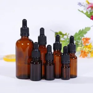 5ml 10ml 15ml 20ml Amber Empty Essential Oil Bottle Usado Para Body Hair Face Care Oil Container