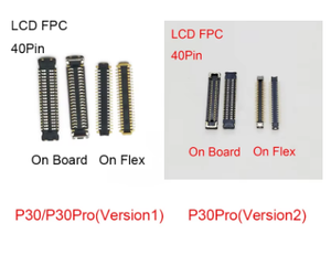 Connecteur FPC de charge USB 60 broches, 50 broches, 40 broches, 32 broches sur la carte mère pour <span class=keywords><strong>Huawei</strong></span> <span class=keywords><strong>P30</strong></span> <span class=keywords><strong>Pro</strong></span> P30Pro, écran LCD, écran flexible - Product Image 3