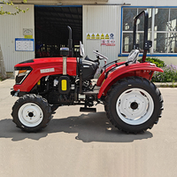 Traktor 4x4 untuk Pertanian Mini, Traktor Roda 4 Kecil dengan Pemuat Depan
