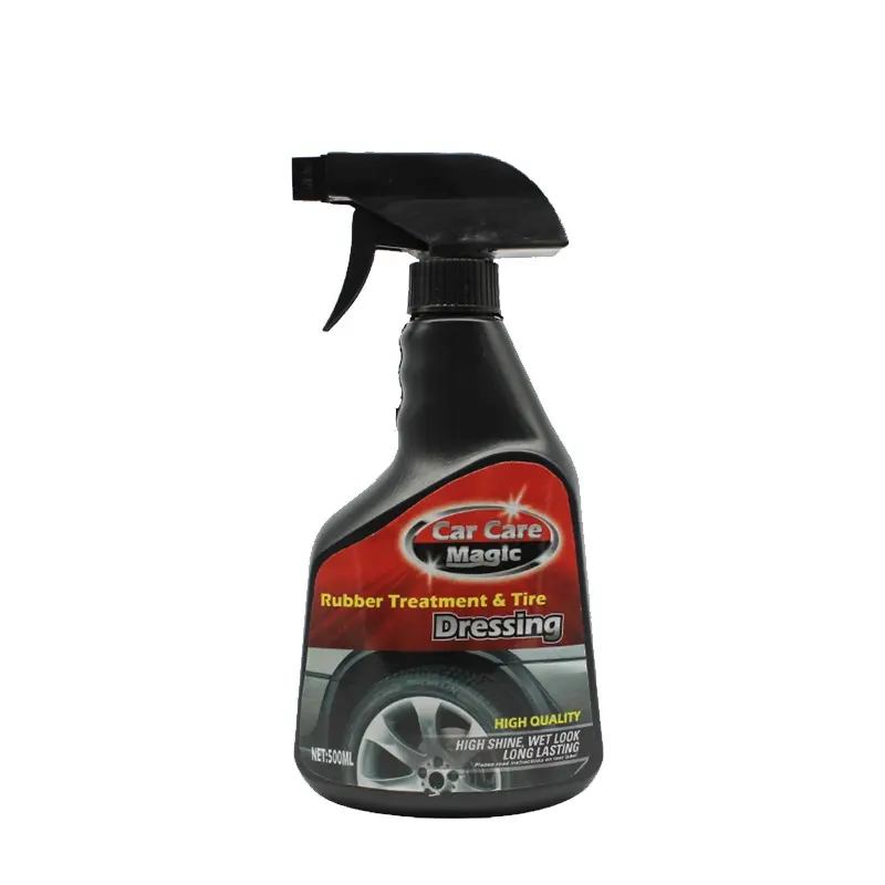 Spray de limpeza de carro, polimento de pneu líquido, borrifador de borracha