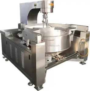 Industrial Automatic Cooking Pot with Agitators Stainless Steel 304 Big Capacity Curry Paste Cooking Mixer Machine