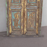 Puertas Dobles Chinas Rústicas Antiguas Talladas a Mano en Madera Maciza TAILAI de Alta Calidad, Diseño Tradicional, Duraderas, para Hotel o Apartamento