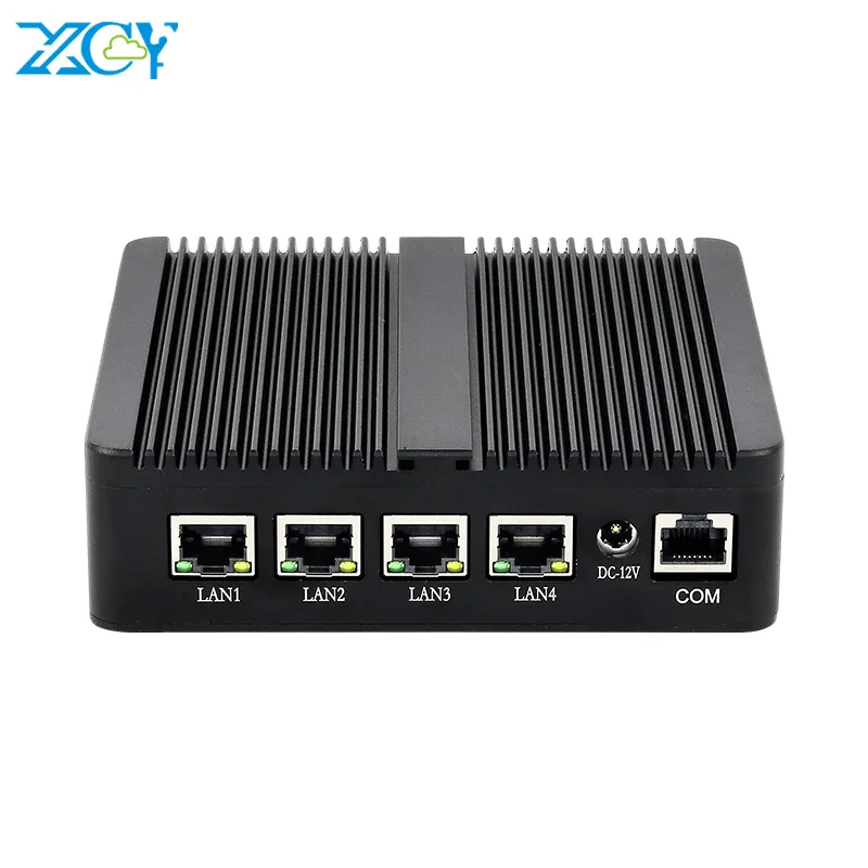 جهاز توجيه الناري XCY Firewall Celeron J4125 Quad-Cores 4 LAN ung Intel i225nic VPN NAS Server جهاز توجيه ناعم