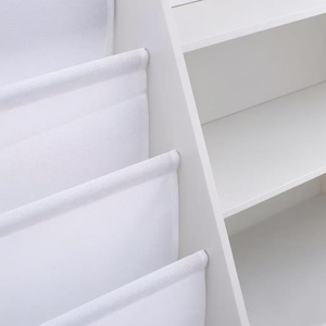 Estantería de madera de 4 niveles para niños, estantería de eslinga, estante de almacenamiento para bebés, organizador de libros para niños, exhibición de libros frontal para niños pequeños - Product Image 5