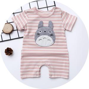 Monos de talla grande con diseño de cinturón en el hombro, venta al por mayor, pelele de verano con pompones para bebé - Product Image 4