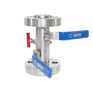 Válvula de Drenaje Fija de Acero Inoxidable con Doble Aislamiento, Doble Corte, Manómetro Manual de Alta Precisión para Control de Tráfico de Aceite - Product Image 1