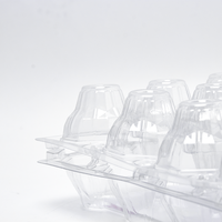 Boîte d'emballage alimentaire transparente à prix avantageux en PET, boîte d'emballage pour œufs à 20 trous, boîte d'emballage en plastique pour œufs