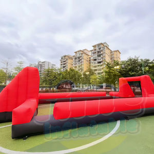 Terrain de football de rue extérieur 3v3 annonçant le terrain de football gonflable de terrain de jeu gonflable pour des événements publics - Product Image 1