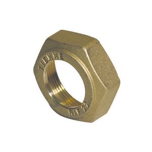 Tiemme Brass <b>Hex</b> Nut Rf 24 Gas Fitting For Copper Pipes - Product Image 1