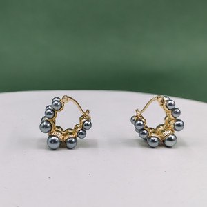 Perhiasan Fashion Desain Baru Anting Mutiara Emas 18k Kalung Liontin Sederhana Grosir Perhiasan - Product Image 2