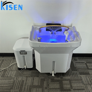 KISEN Moderne Portable Chaise de Lavage de Cheveux avec Bassin de Lavage à Vapeur, pour Spa Capillaire Japonais, Hydrothérapie et Massage Thaïlandais, pour Salons de Coiffure - Product Image 5