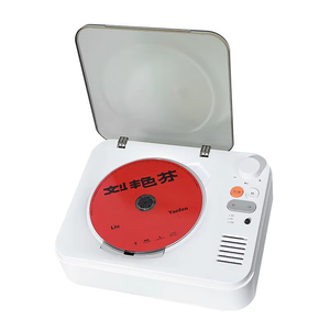 Reproductor de CD Portátil Retro de Fábrica con Altavoces Estéreo Dobles Integrados, Conectividad BT, Reproductor de CD de Escritorio Recargable - Product Image 6