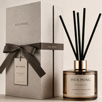 Diffuseur de parfum d'intérieur longue durée HUAMING en bouteille de verre, idéal pour les cadeaux de fêtes et les commandes en gros