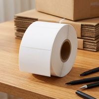 Rouleau d'étiquettes thermiques 80x40mm, autocollant thermique direct vierge pour codes-barres, idéal pour les étiquettes de prix de détail et la gestion des stocks