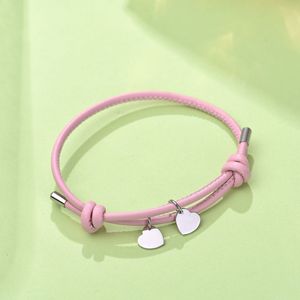 Pulsera Ajustable de Acero Inoxidable con Corazón Multicolor - Product Image 6