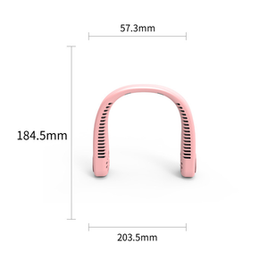 2022 été ventilateur de refroidissement Mini cou suspendu ventilateur mains libres USB Rechargeable Portable refroidissement par Air cou ventilateur boîte petit plastique blanc - Product Image 3