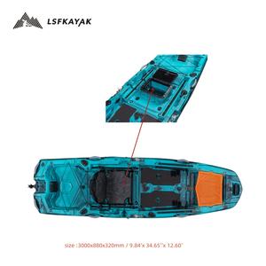 <span class=keywords><strong>Kayak</strong></span> de pêche en <span class=keywords><strong>mer</strong></span> solo modulaire fiable et performant de 3 mètres (10 pieds) avec propulsion par les pagaies - Product Image 6