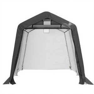 <span class=keywords><strong>Abri</strong></span> de garage portable robuste pour voitures, vélos, motos, VTT, structure en acier, <span class=keywords><strong>bois</strong></span> traité sous pression, <span class=keywords><strong>abri</strong></span> de rangement extérieur naturel - Product Image 1