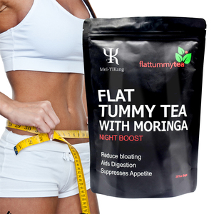 Precio de fábrica, venta al por mayor, té de barriga plana para pérdida de peso rápida personalizado, Té adelgazante de desintoxicación del apetito con <span class=keywords><strong>moringa</strong></span> - Product Image 1