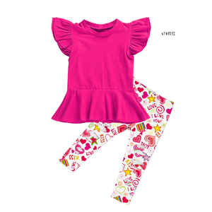 Children <strong>Clothing</strong> 2023 Toddler Clothes Girl Set Summer <strong>St</strong> <strong>Patricks</strong> <strong>Day</strong> Festival Outfit Boutique Shirt and Rip Pants Set for Kids - Product Image 2
