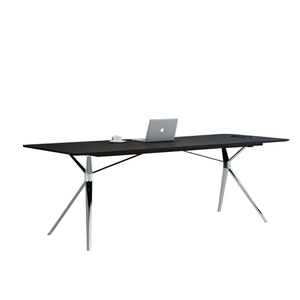 Muebles de Oficina Ejecutivos de Diseño Moderno, Escritorio en Forma de L para Jefe/CEO con Patas de Aleación de Aluminio Electrochapado Sólido - Product Image 6