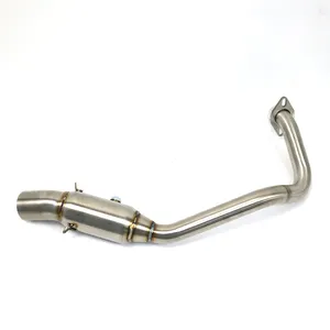 304 stainless steel motorcycle exhaust pipe Muffler for HONDA NSS350 FORZA300 2017-2020 exhaust silencer elbow