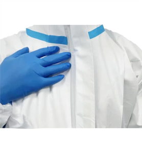 Macacão protetor impermeável microporosa descartável impermeável com capuz - Product Image 4