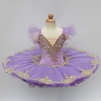 Tutu de ballet professionnel Swan Lake pour enfant, costume de danse pour ballerine, robe de tutu de ballet, 7 couleurs
