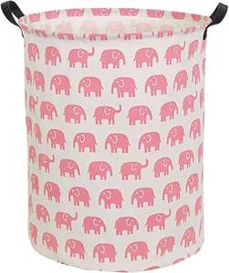 Cute Animal Room Organiser <b>Baby</b> Laundry Hamper Basket Nursery <b>Storage</b> Bin for Boy and Girl Made of Bamboo and Cotton - Product Image 4