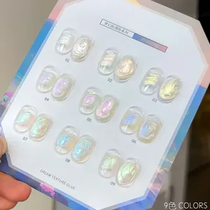 Nuevo Gel para Uñas 2026 de 9 Tonos, Gel Sólido con Textura de Sirena y Efecto Aurora, Gel de Alta Saturación para Pintar y Esculpir Uñas - Product Image 2