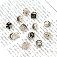 Vente en gros petit encens non cousu vent anti-dérapant col de chemise broche bouton décoratif