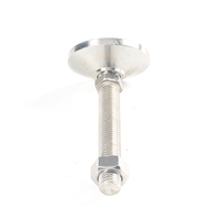 Pieds de nivellement réglables en acier au carbone personnalisés, pieds de support robustes M10-M30 en acier au carbone