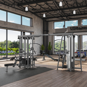 Equipo de Gimnasio Comercial, Máquina Multifuncional Multi-Jungle de 5 Estaciones para Uso Doméstico, Ejercicios de Fuerza para Pecho y Espalda LK-088 - Product Image 3