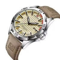 Montre-bracelet pour homme VAVA Original, montre de luxe haut de gamme, étanche, lumineuse, avec date et jour, montre sport en quartz pour homme, bracelet en cuir, Reloj