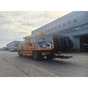 Camion de <span class=keywords><strong>remorquage</strong></span> à plateau plat FOTON 4x2 avec grue de 10 tonnes, camion de dépannage routier - Product Image 6