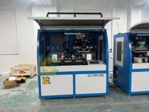 Otomatik çok renkli özel şekil şişe ekran yazıcısı logo BASKI MAKİNESİ cam plastik parfümler şişe konteyner için - Product Image 5