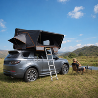 Tente de toit rigide pour camping en plein air, coque en aluminium, grand espace pour 4 personnes, compatible SUV et pick-up