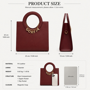 2026 Factory Manufacturer Luxury Design Women's PU Casual Vintage <b>Handbags</b> Button Closure Shoulder Bags Elegant Messenger Bags - Product Image 2