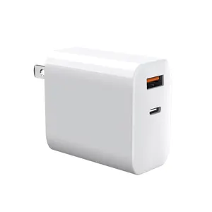 Adaptateur de chargeur mural de téléphone portable 65W, sortie de chargeur Gan, Port PD de Type C