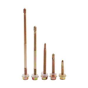 Tornillos de Cabeza Hexagonal con Brida para Perforación de Fábrica Bibo Yaente |   Tornillos Autoperforantes y Autoperforables con Recubrimiento de Zinc - Clavos para Techos de Acero de Color - Product Image 2