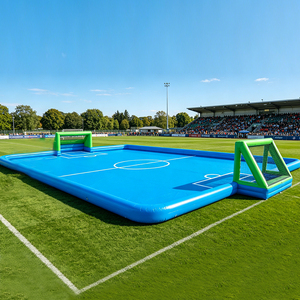 WINSUN Campo de Fútbol Inflable Comercial Portátil Azul con Porterías para Eventos al Aire Libre, Team Building y Alquiler - Product Image 5