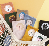Socken Lucu untuk Anak Perempuan, Set Hadiah Katun Penuh Corful Alpukat Kartun Buah untuk Anak Perempuan