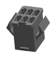 2,5mm Rastermaß SM Doppelreihiger Schwarzer Steckverbinder SYF SYM SMP SMR Kabel-zu-Kabel-Verbinder