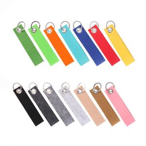 Colorful Felt Keychains Blank Wristlet <b>Key</b> Chains for Car Craft <b>Key</b> Chains with <b>Rings</b> - Product Image 4